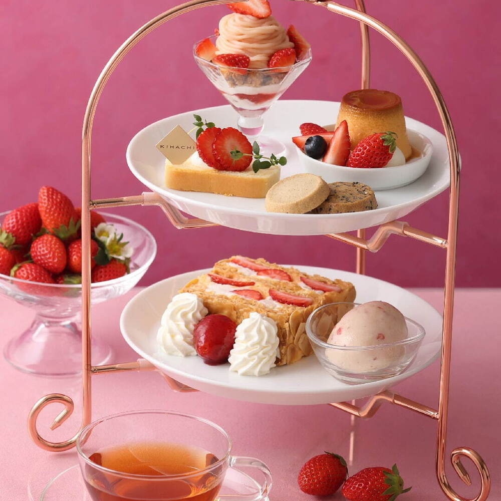 fashionpressnet's tweet photo. キハチ カフェ、"国産苺たっぷり”ティラミスパフェや「ナポレオンパイ」付きアフタヌーンティー - https://t.co/FY9bs1HoSi https://t.co/9bi26fW3sm