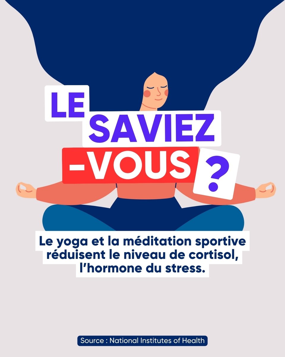 💡 Le Saviez-vous ?
Le yoga et la méditation réduisent le niveau de cortisol, l’hormone du stress. 🧘‍♂️🌿

Un esprit détendu, c’est aussi un corps en meilleure santé ! ✨
