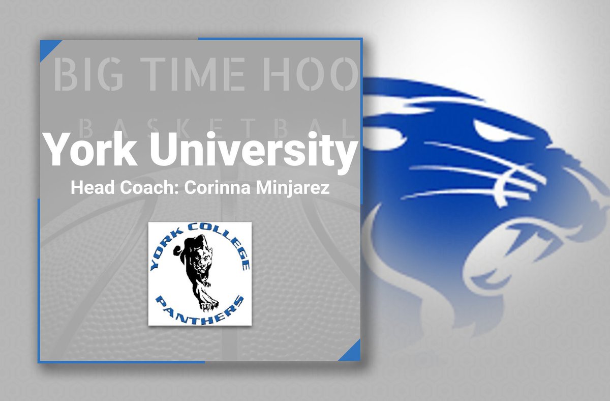 Big Time Hoops ๐ (@bigtimehoops) on Twitter photo We are excited to have York University return to the Showcase. <a href="/YUPanthersWBB/">York University WBB</a> is an NAIA program in York, NE. The Panthers compete in the Kansas Collegiate Athletic Conference and are coached by <a href="/CoryMinjarez/">Coach Minjarez</a>. Welcome back! #BelieveInYU We are excited to have York University return to the Showcase. <a href="/YUPanthersWBB/">York University WBB</a> is an NAIA program in York, NE. The Panthers compete in the Kansas Collegiate Athletic Conference and are coached by <a href="/CoryMinjarez/">Coach Minjarez</a>. Welcome back! #BelieveInYU