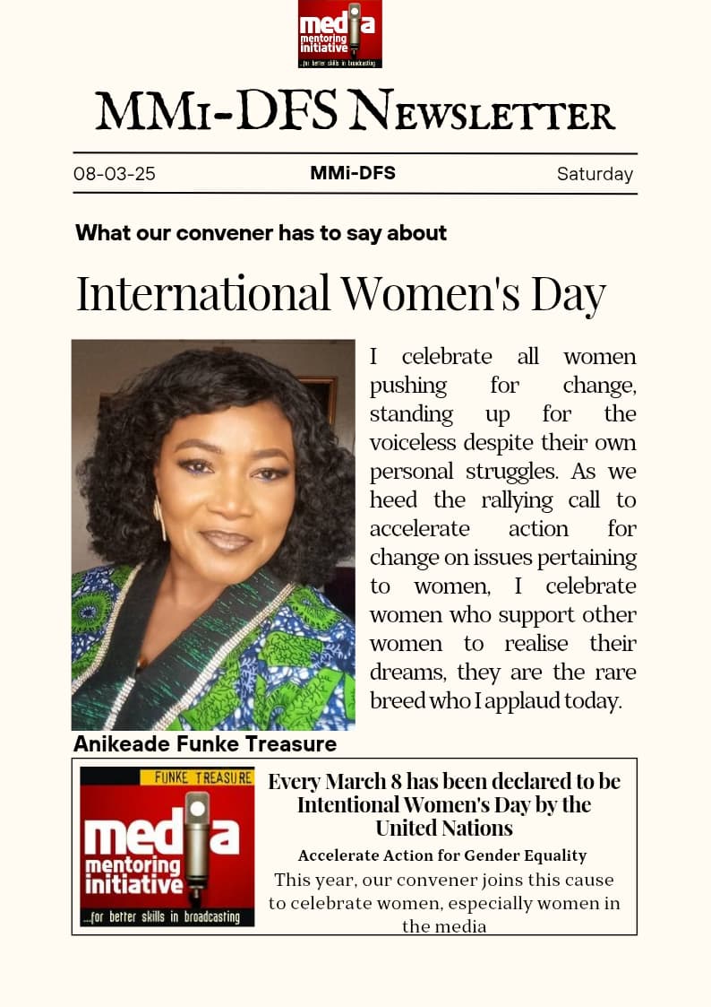 ". . .As we heed the rallying call to accelerate action for change on issues pertaining to women, I celebrate women who support other women to realise their dreams, they are the rare breed who I applaud today." Happy #IWD2025
<a href="/AtikuNafisa/">Nafisa Atiku- Inspiring Young Women in Africa</a> <a href="/iyaboawokoya/">Madam PresIdent (rtd) Iyabo Arinola Ifeoma Awokoya</a> <a href="/lotufodunrin/">Lekan Otufodunrin</a>