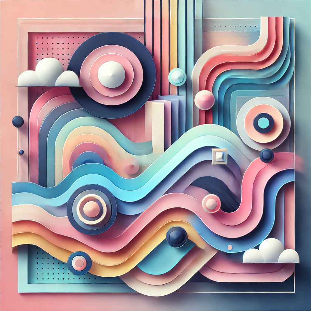 Shapes in harmony - a dance of color and form.