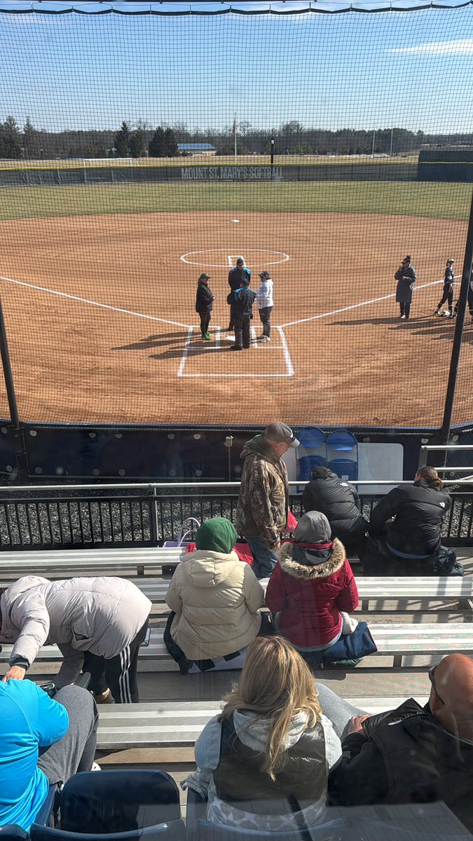The <a href="/Mount_SB/">Mount Softball</a> tournament concludes on a sunny Sunday in Emmitsburg!

<a href="/caysweazie/">Cayla</a> and I have the call for both Mountaineer games at 11a and 3p on Mount All-Access: mountathletics.com/watch/?Live=21…