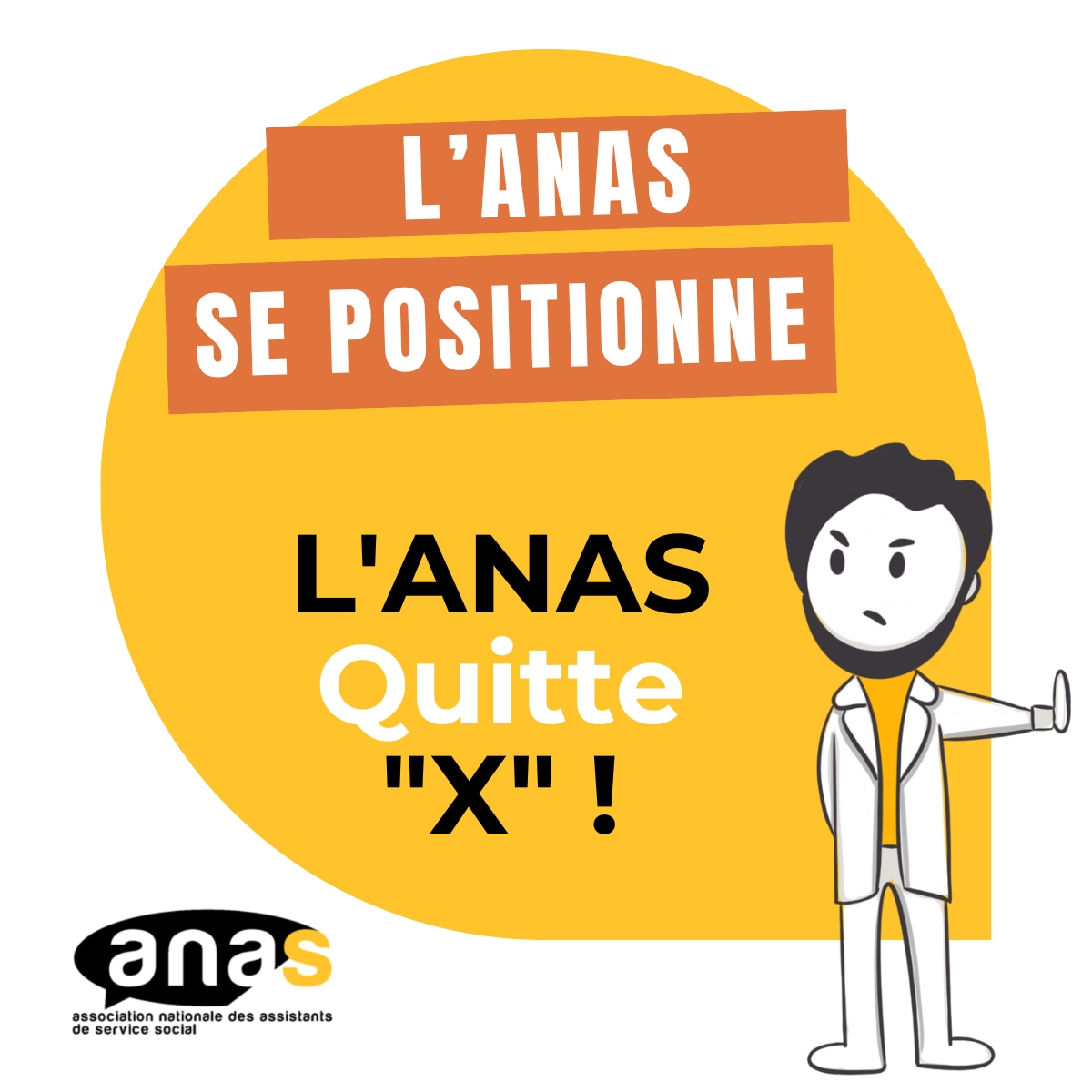 AssSociales's tweet image. Bonjour, 
L'ANAS association nationale des assistants de service social n'alimentera désormais plus ce réseau. Pour en savoir plus rendez-vous sur notre site: anas.fr/Annonce-de-not… #AssistanteSociale #TravailSocial