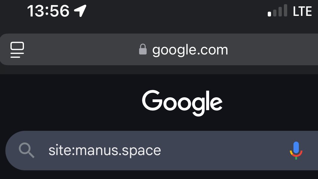 oozn's tweet photo. if you don't have a manus ai invite yet and you're curious about how it works or what people are creating with it, try searching google like this https://t.co/hqpjHotiCz