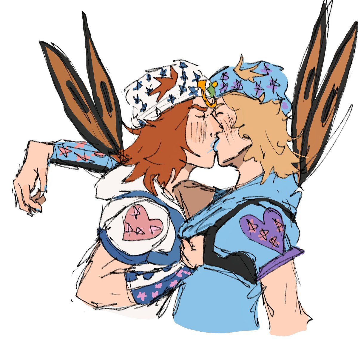 "Ginger Johnny is better!" "No, blonde Johnny is much better!!!"

Them kissing 🔥🔥🔥

(my mentality is not good)

#johnnyjoestar #SBR #viadoooo #temquemorrerumaporradessa #eeew