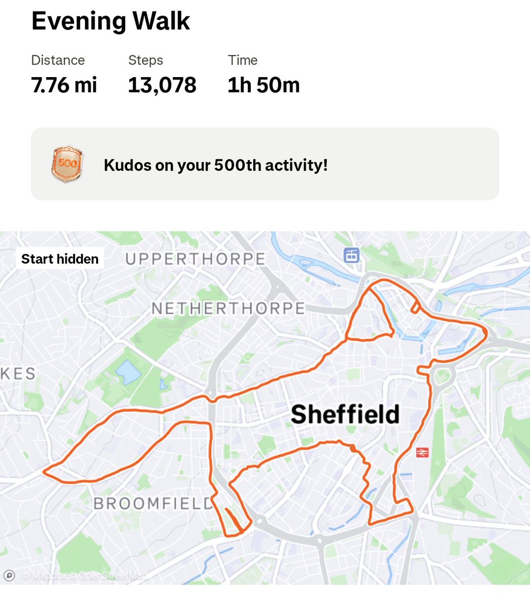 baslovia's tweet image. Evening walk around Sheffield 👣👣