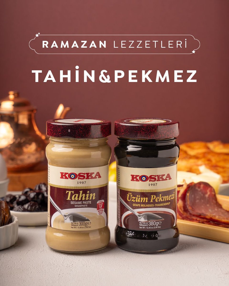 Hem sağlıklı hem de lezzetli olan bu ikili, sahurda enerji depolamanıza yardımcı olur. 💪✨
Siz de sahurda bu enfes lezzeti sofralarınıza eklemeyi unutmayın! #KoskaRamazan #Sahur #TahinPekmez #RamazanLezzetleri