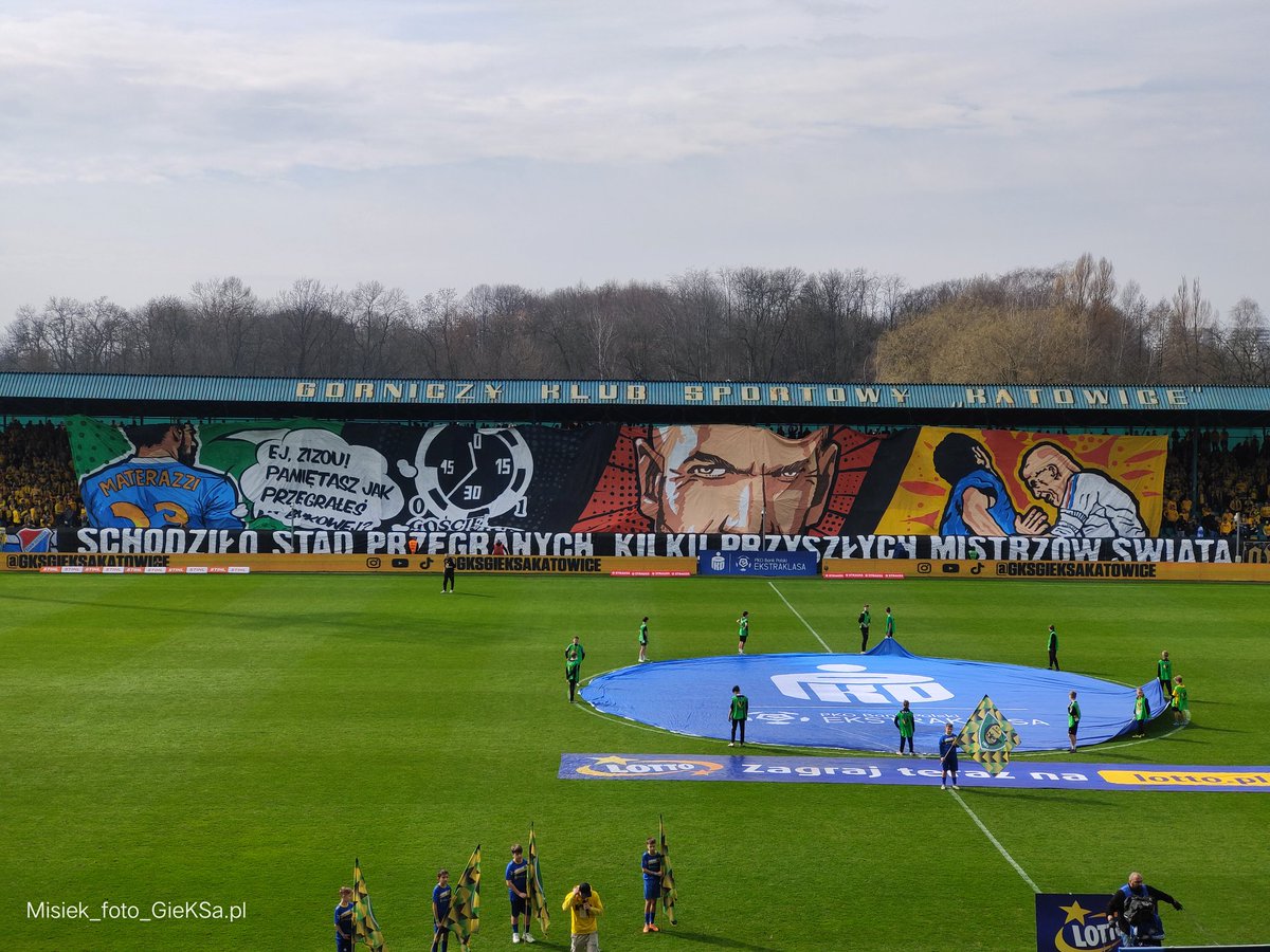 MiskaPatryk's tweet image. #gieksatwitter Oprawa GieKSy na meczu z Zagłębiem Lubin