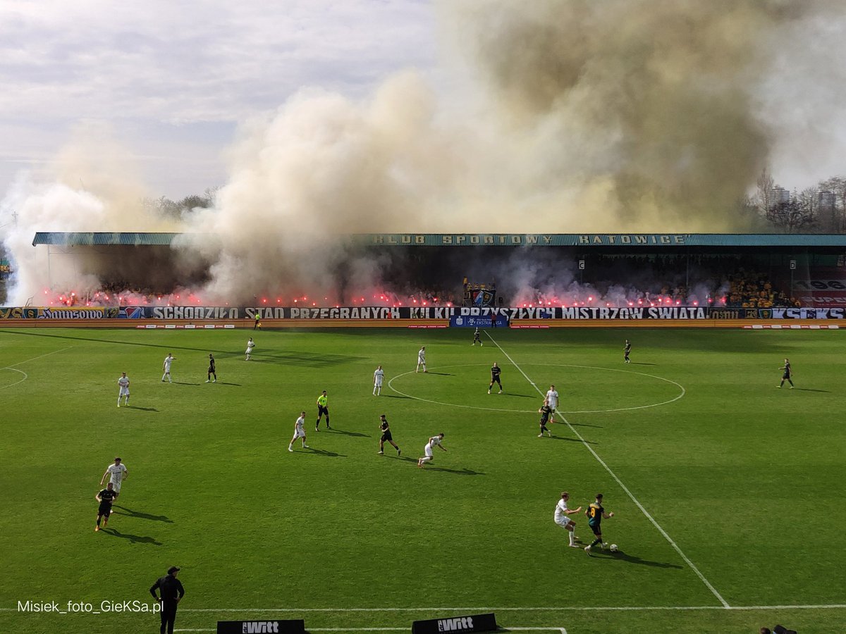 MiskaPatryk's tweet image. #gieksatwitter Oprawa GieKSy na meczu z Zagłębiem Lubin