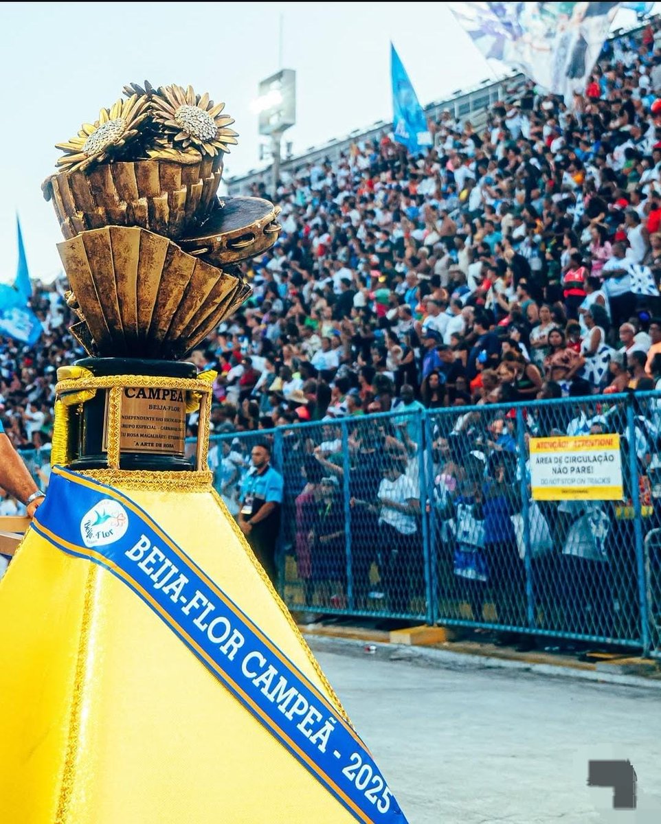 DayaneLopes96's tweet photo. GIGANTE!! 
Essa é a palavra que define a Beija Flor de Nilópolis.
Resposta dada na pista, trofeu abrindo,arquibancada cheia, frisa/camarote cantando nosso samba, Setor 1 gritando "É campeã", componentes aos berros às 7h da manhã! 

Essa é a Campeã do Carnaval Carioca 2025 https://t.co/TvLxaACUzg