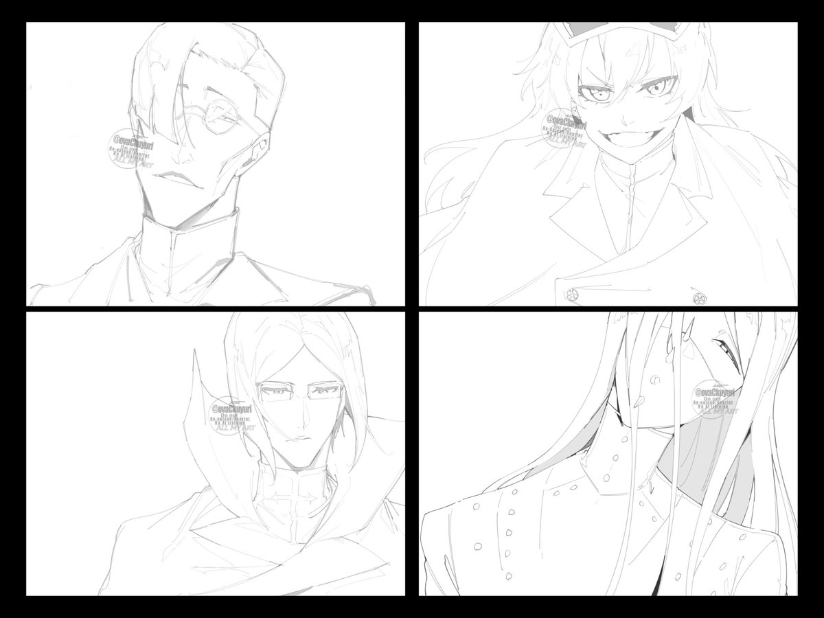 #BLEACH
イラスト提供した死神、破面、滅却師たち(例外はいる)解放🥳🤍🖤
普段描かないキャラも描いたから楽しかった～っ🫶👁‍🗨✨️ 