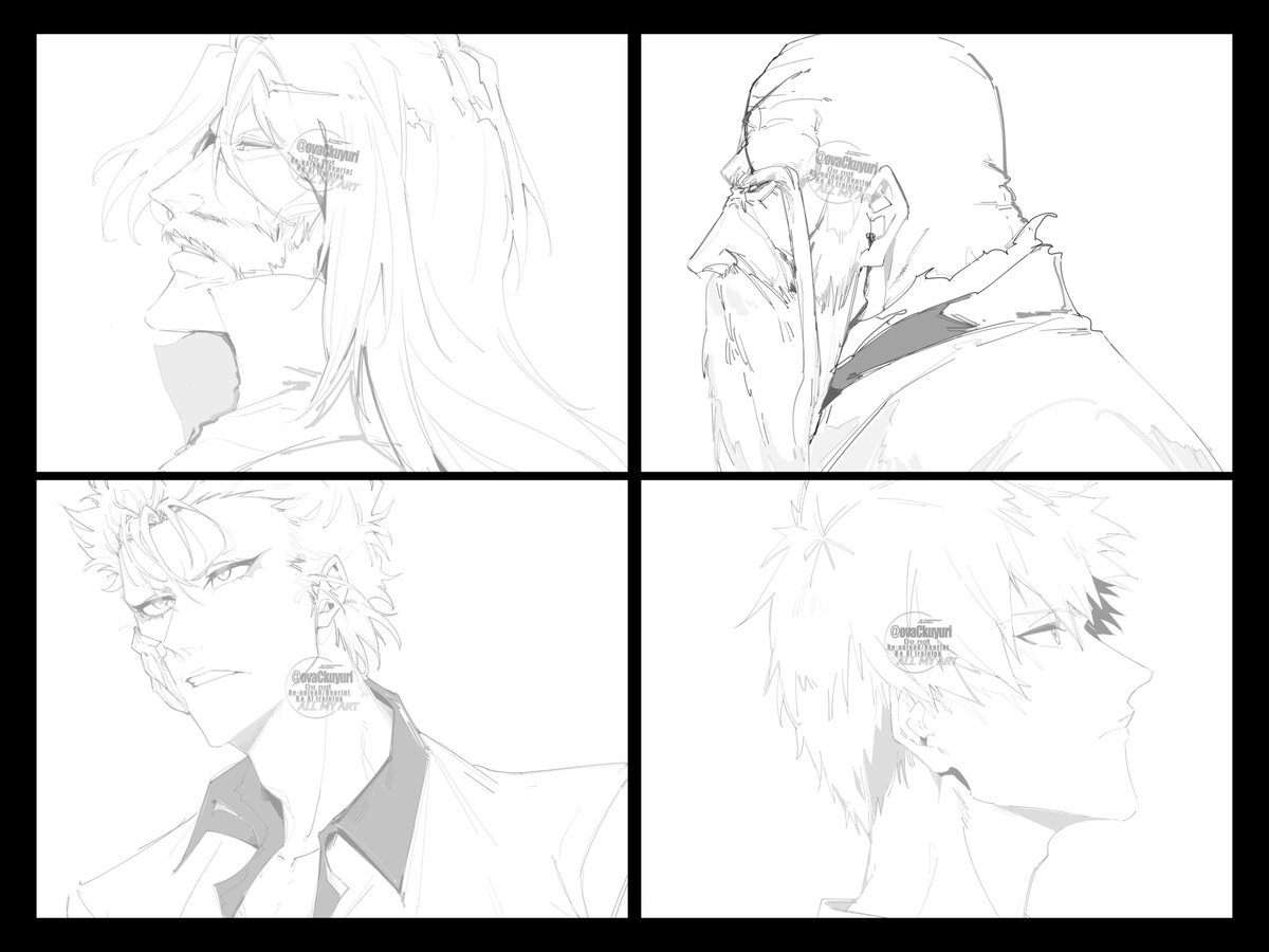 #BLEACH
イラスト提供した死神、破面、滅却師たち(例外はいる)解放🥳🤍🖤
普段描かないキャラも描いたから楽しかった～っ🫶👁‍🗨✨️ 