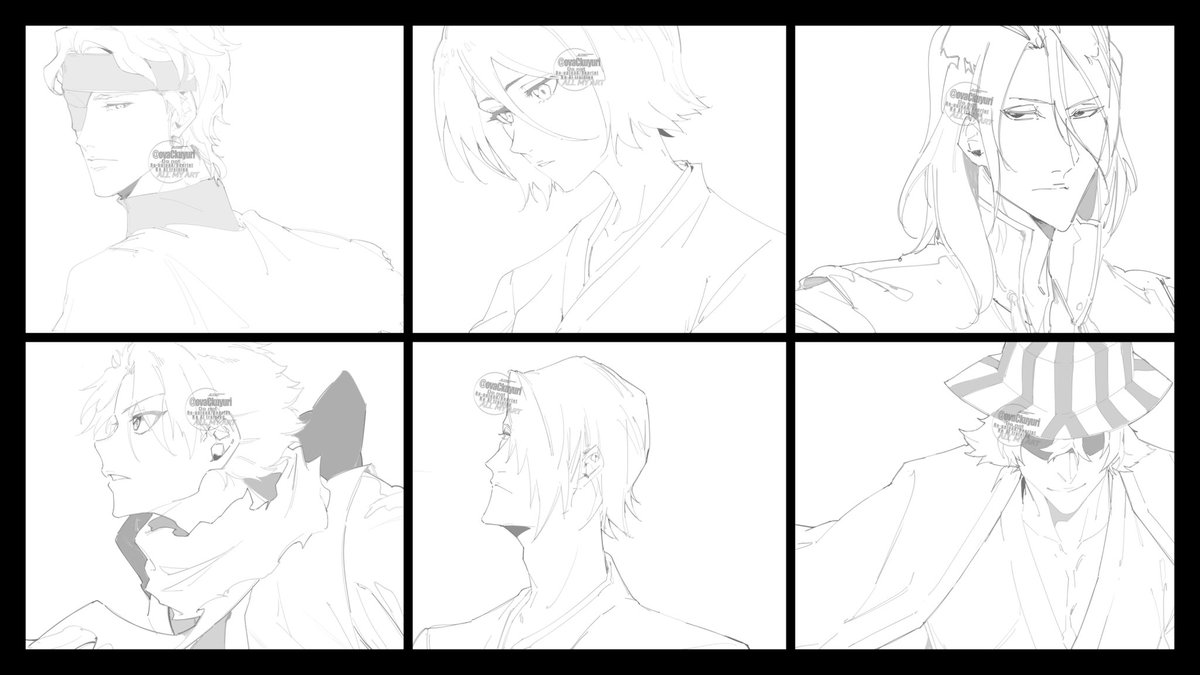 #BLEACH
イラスト提供した死神、破面、滅却師たち(例外はいる)解放🥳🤍🖤
普段描かないキャラも描いたから楽しかった～っ🫶👁‍🗨✨️ 