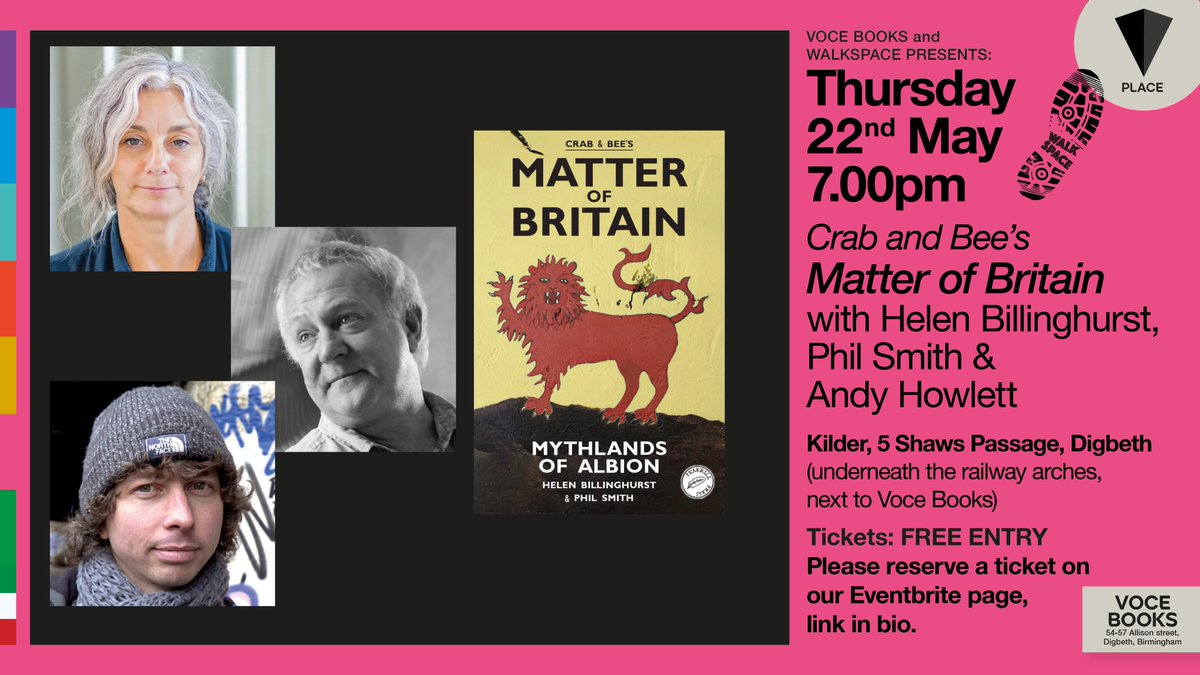 🗣️ SPRING/SUMMER EVENTS AT KILDER BAR

📚 Join us for an evening of folk retellings as walking artists HELEN BILLINGHURST &amp; PHIL SMITH (aka CRAB &amp; BEE) talk to ANDY HOWLETT about new <a href="/PeakrillPress/">Peakrill Press</a> book MATTER OF BRITAIN.

🎟️ Please book your ticket via Eventbrite, link in bio
