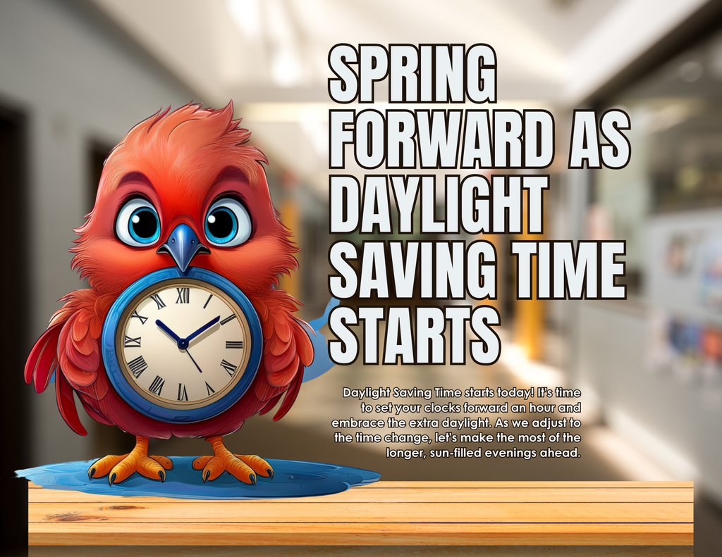 Don't forget to SPRING forward today!
