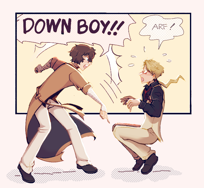 Woof! 
#knkdz #kunikidazai #bsd #bungoustraydogs