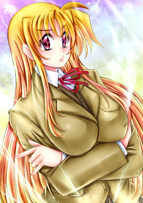 手慣らしお絵描きでフェイトさんを描きました～ 