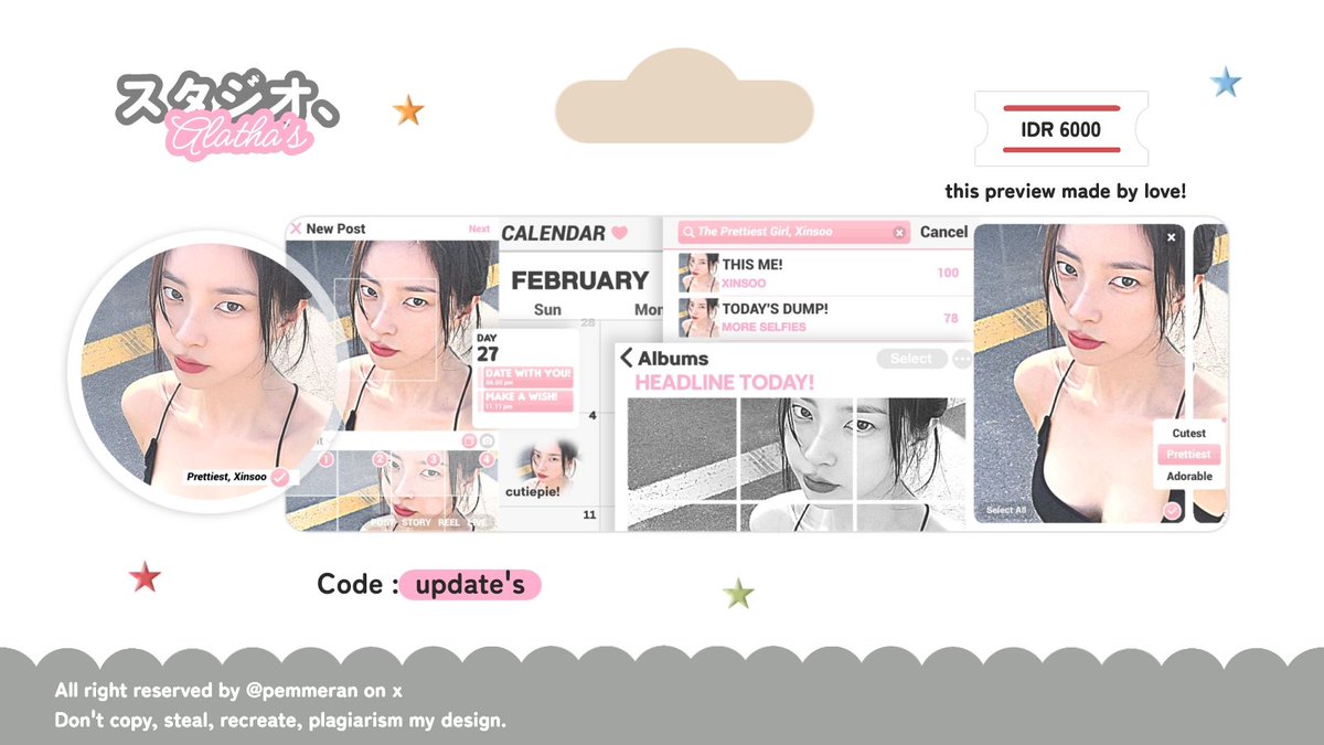 svnouts's tweet photo. @jeonqguk Layout restock Winter, Xinsoo

ָ ࣪ ໋ ˖ ⎙ . . Ditulis surat penuh cinta untuk diri mu dan orang lain . . . 🎀💭 ayo ambil % tata letak siap pakai spektakuler ini 🐈‍⬛💤 dengan harga 6000 / each qris free retext 💃🏻💥

🍥𓂃 @pemmeran https://t.co/j1mJaEFs3A