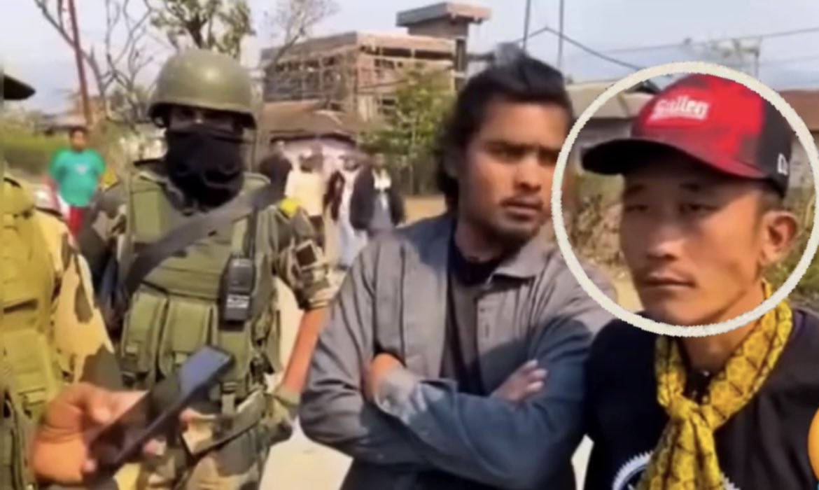 A Kuki militant, armed with an AK-47 and challenging the NIA, was spotted near central forces, as the Kuki alleged it was a civilian protest.

#BewareofCivildresses@BSF_India 

#KukiMilitants #ManipurViolence