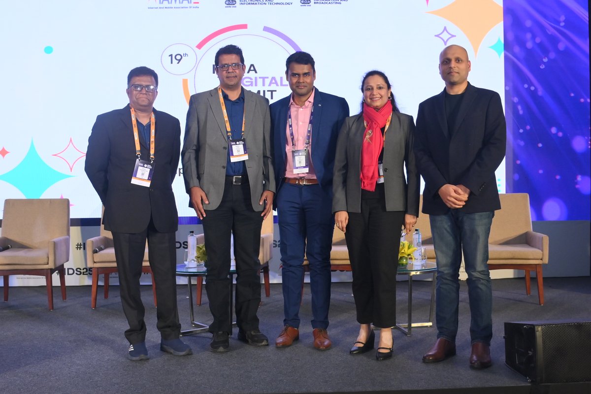 At #IDS25, industry leaders came together to discuss how AI is reshaping the workforce and what it takes to stay ahead in this evolving landscape. Moderated by Mr. Namit Goel,  the panel featured Mr. Suneel Aiyar, Mr. Gopal Swaminathan, Ms. Richa Sharma,Mr. Ankit Aggarwal, #AI