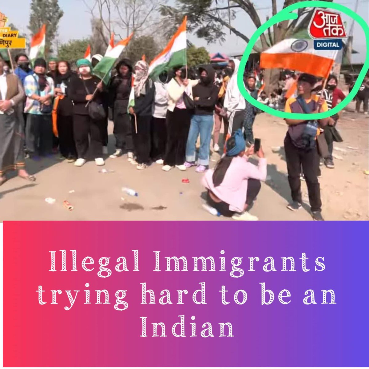 They make a concerted effort by singing the national anthem and holding the tricolor flag, but ultimately face defeat. Regardless of their endeavors, refugees inevitably remain refugees.

#kukirefugee #ManipurNews #manipurviolences