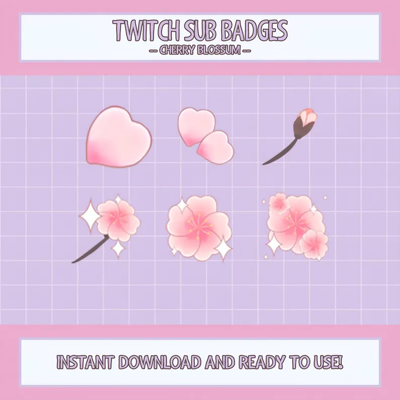 🌸 New Twitch Badges Alert! 🌸

I've designed beautiful cherry blossom badges for your Twitch community! 🌿✨ Available now on my Etsy shop. 💖

Get yours here: insomnisarts.etsy.com

#TwitchBadges #CherryBlossom #EtsyShop