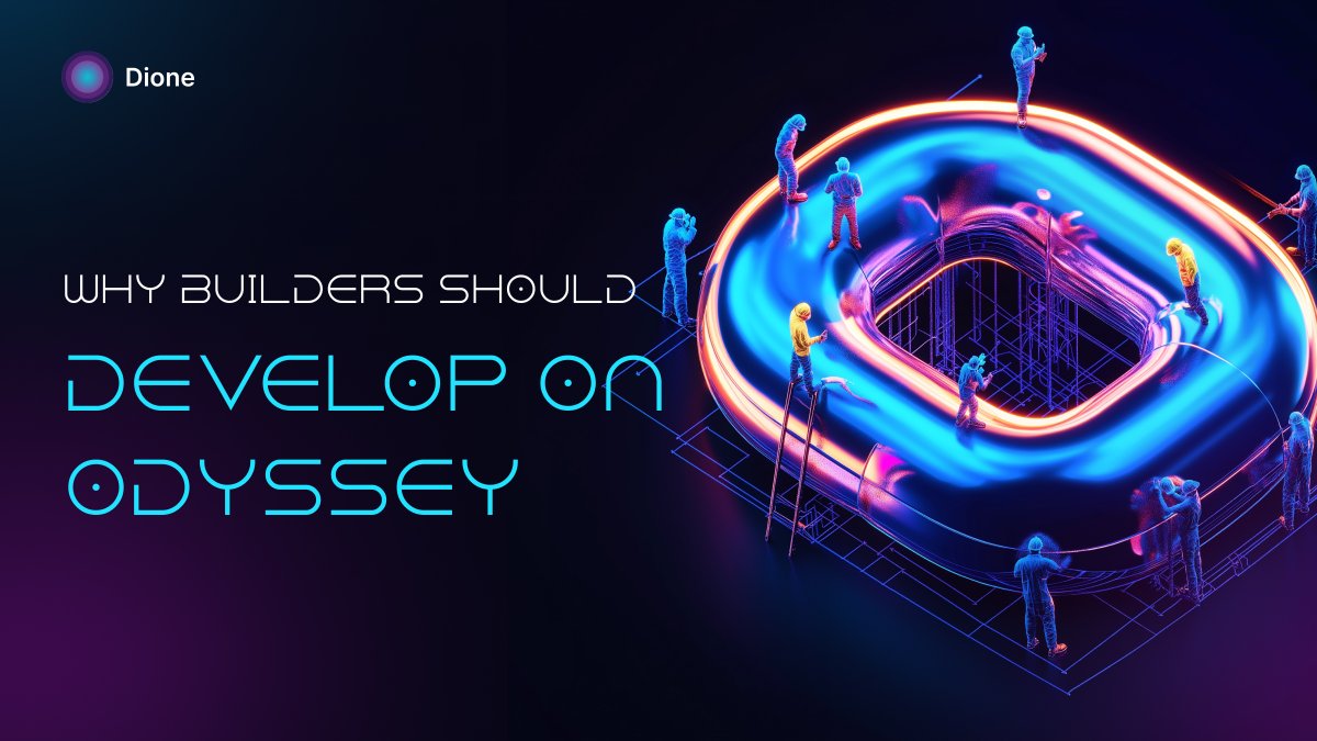 Many a Layer-1s boast speed and scalability, but what about sustainability, and developer empowerment?

We got you covered at $DIONE with our EVM compatible L1 ODYSSEY — your one-stop destination for developers and enterprises to deploy scalable, and interoperable dApps. 

Here's