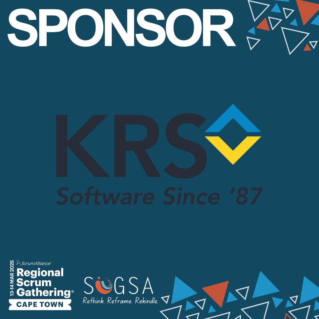 Thank You, KRS!

We’re excited to have KRS as one of our Bronze Sponsors for Regional Scrum Gathering Cape Town 2025! 🎉

krs.co.za 

Let’s make #RSGCapeTown2025 an unforgettable experience! 🚀

#KRS #BronzeSponsor #AgileCommunity #ScrumGathering #Gratitude