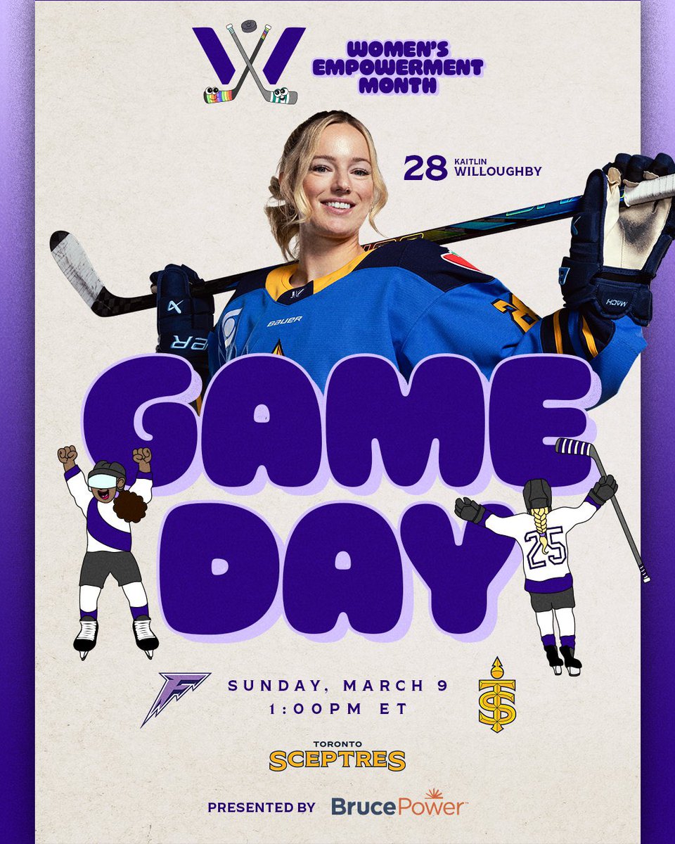 Toronto Sceptres (@pwhl_toronto) on Twitter photo An extra special one today ๐ซถ
๐ <a href="/PWHL_Minnesota/">x - Minnesota Frost</a>
๐ 1:00pm ET
๐ <a href="/CocaColaClsm/">Coca-Cola Coliseum</a>
๐บ <a href="/TSN_Sports/">TSN</a>
Toronto Sceptres x <a href="/Bruce_Power/">Bruce Power NGS</a> An extra special one today ๐ซถ
๐ <a href="/PWHL_Minnesota/">x - Minnesota Frost</a>
๐ 1:00pm ET
๐ <a href="/CocaColaClsm/">Coca-Cola Coliseum</a>
๐บ <a href="/TSN_Sports/">TSN</a>
Toronto Sceptres x <a href="/Bruce_Power/">Bruce Power NGS</a>