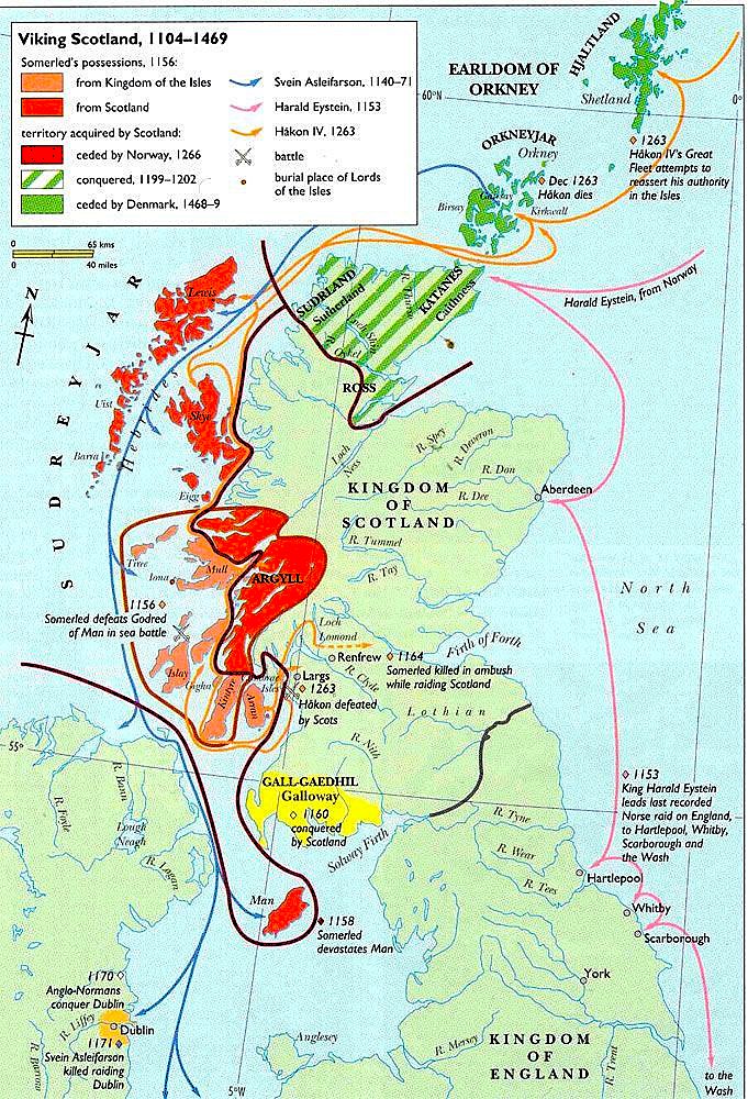 amazingmap's tweet image. The Norse Presence in Scotland (1104–1469)