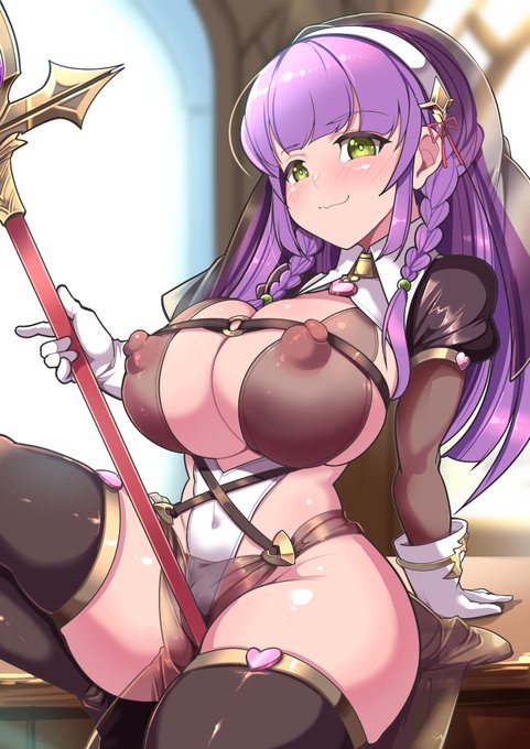 ラクガキで透け衣装のシスターさん。
〇リか透けか、はたまた両方か・・・うーん・・・('・ω・`) 