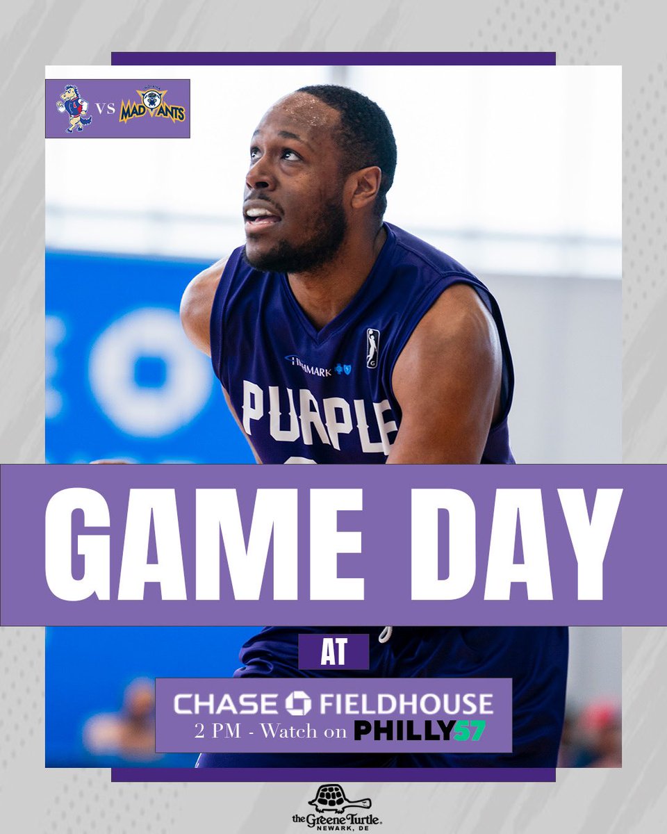 Purple Coats are back for Mental Health Awareness Day!💜

🕖 2:00 PM ET
🏀 @TheMadAnts 
📻 <a href="/WGLSSports/">Rowan Radio Sports</a> 
📺 @DeTv28 &amp; <a href="/CBSPhiladelphia/">CBS Philadelphia</a> 
📍 <a href="/TheChaseFH/">Chase Fieldhouse</a> 
🎟️  shorturl.at/KDmFp

#GetYourCoatsOn | <a href="/TheGreeneTurtle/">The Greene Turtle</a>