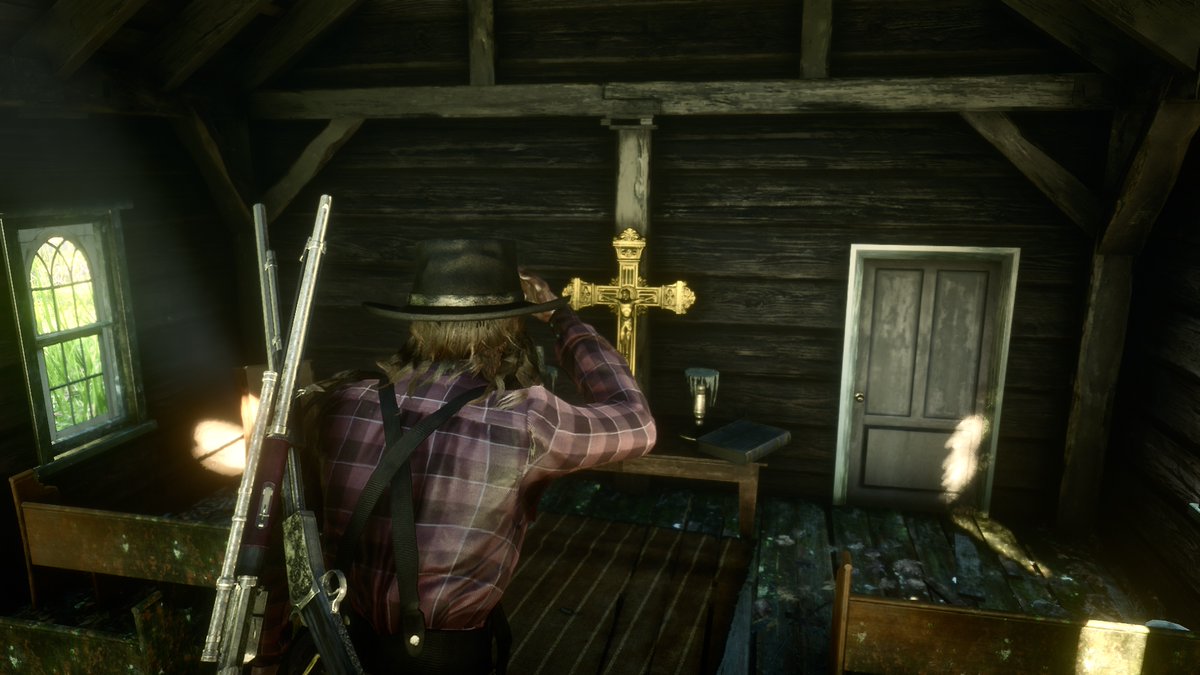 Candysseus's tweet image. A Tiny Confession from a Tiny Church

Forgive me father for I have sinned....
        
#RedDeadPics by #MissCandyLicious🍭

#RedDeadOnline #RockstarGames🎸⭐️ 
#PS5 #VirtualPhotography