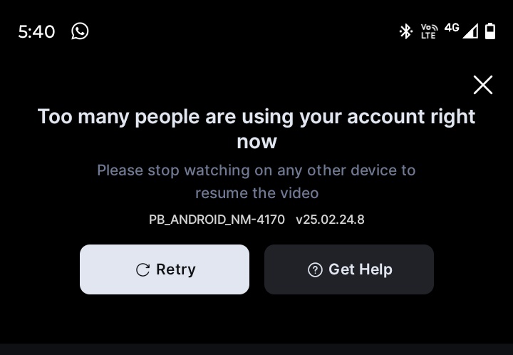 What  this issue is <a href="/JioHotstar/">JioHotstar</a> ?  facing same problem since 10-15 days . I have checked there is only one logged in account only.. fix it or shut ur app down or otherwise i have to go for some pirate apps 😕 

U guys gonna waste my ipl fun 😡
