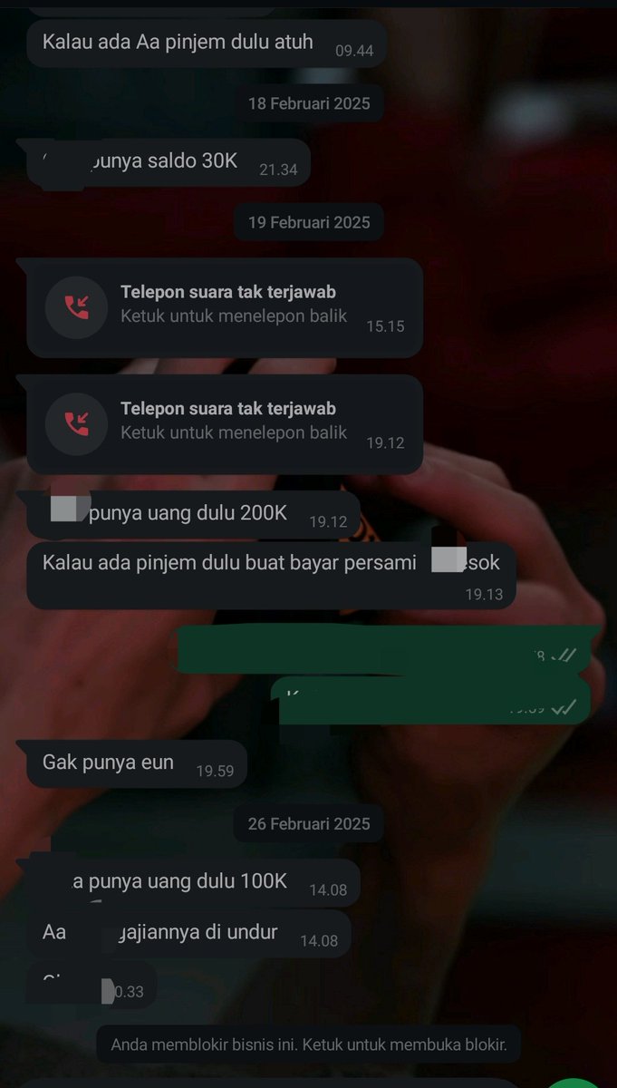 JAEnkylosaurus's tweet photo. Kesel gak sih lu di wa ngespam. Sampe pas face to face juga minta minta. Gak dikasih malah ngomong "teu boga duit wae sia". Heol pdhl dia yang gak ada duit mulu ampe minta minta https://t.co/gt4pTa4ehL