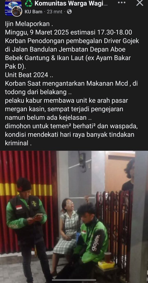 Malamg darurat begal <a href="/infomalang/">Info Malang</a> <a href="/yusufgunawan/">Yusuf Gunawan</a> <a href="/PemkotMalang/">𝐏𝐞𝐦𝐞𝐫𝐢𝐧𝐭𝐚𝐡 𝐊𝐨𝐭𝐚 𝐌𝐚𝐥𝐚𝐧𝐠</a> <a href="/polrestamakota/">Polresta Malang Kota</a> <a href="/ngalamfess/">NGALAMFESS</a> <a href="/Malangraya_info/">Malang Raya Info</a>