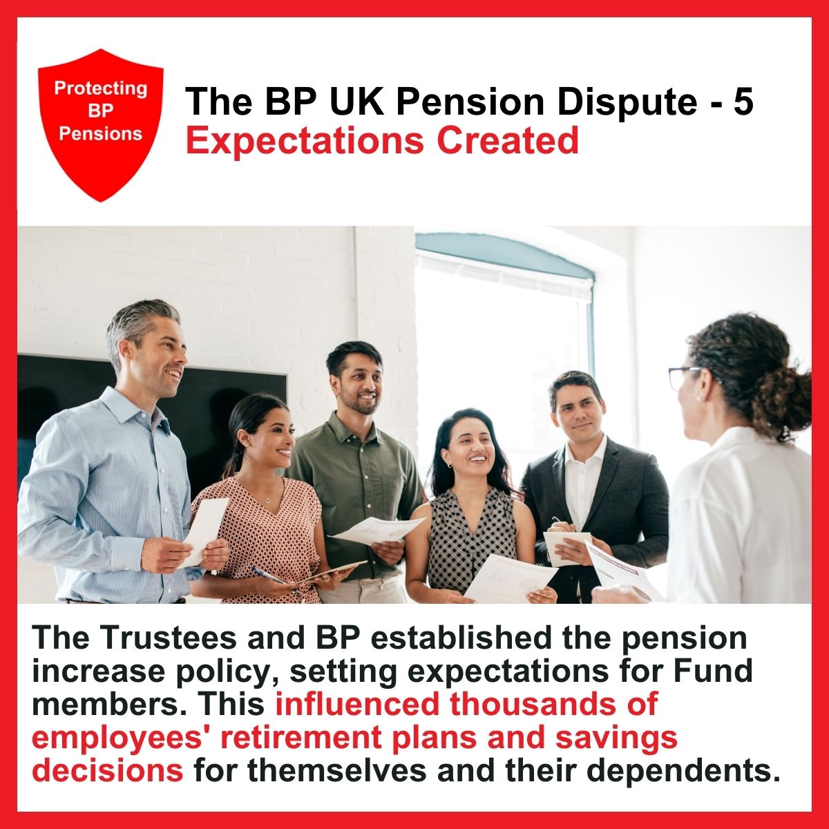 The Facts of the BP UK Pension Dispute – Part 5
At the heart of the BP pension dispute is the Pension Increase Policy (PIP), a policy that set expectations for pensioners regarding annual increases to their pensions. However, <a href="/bp_plc/">bp</a> has failed to honour the PIP.