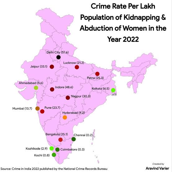 TNEXPLORE's tweet image. இந்தியாவில் பெண்களுக்கு பாதுகாப்பான டாப் 10 மெட்ரோ வகை 1 வகை 2 என இரண்டிலும் ஆதிக்கம் செலுத்துவது தமிழ்நாட்டு நகரங்கள் 

பக்கத்திலேயே இன்னொரு மேப் அதில் பெண்களுக்கு எதிரான குற்றங்கள் அதிக அளவில் நிகழும் மாநிலங்கள் 

தமிழ்நாட்டின் சராசரியையும் இந்தியாவின் சராசரியையும் புத்தி…