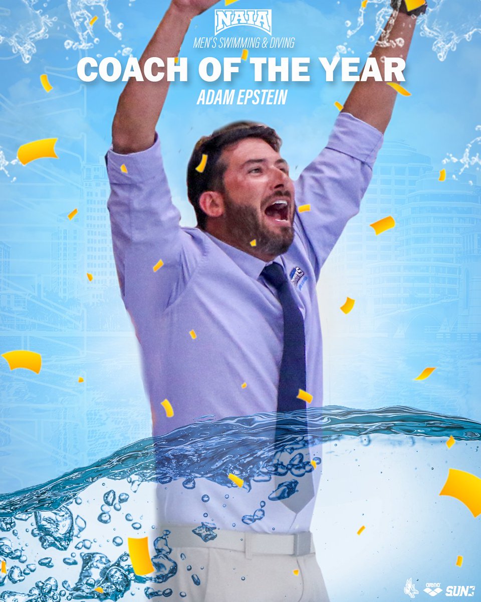 𝗢𝘂𝗿 𝗟𝗲𝗮𝗱𝗲𝗿!

Adam Epstein is your 2024-25 NAIA Men's Swimming &amp; Diving Coach of the Year!

#DefendtheBeach