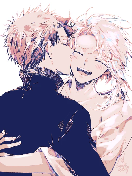 伯、作中でほとんど笑ってないのは承知なんですが無事に再会したら笑っておくれーっていう祈りの絵です(チ伯) 