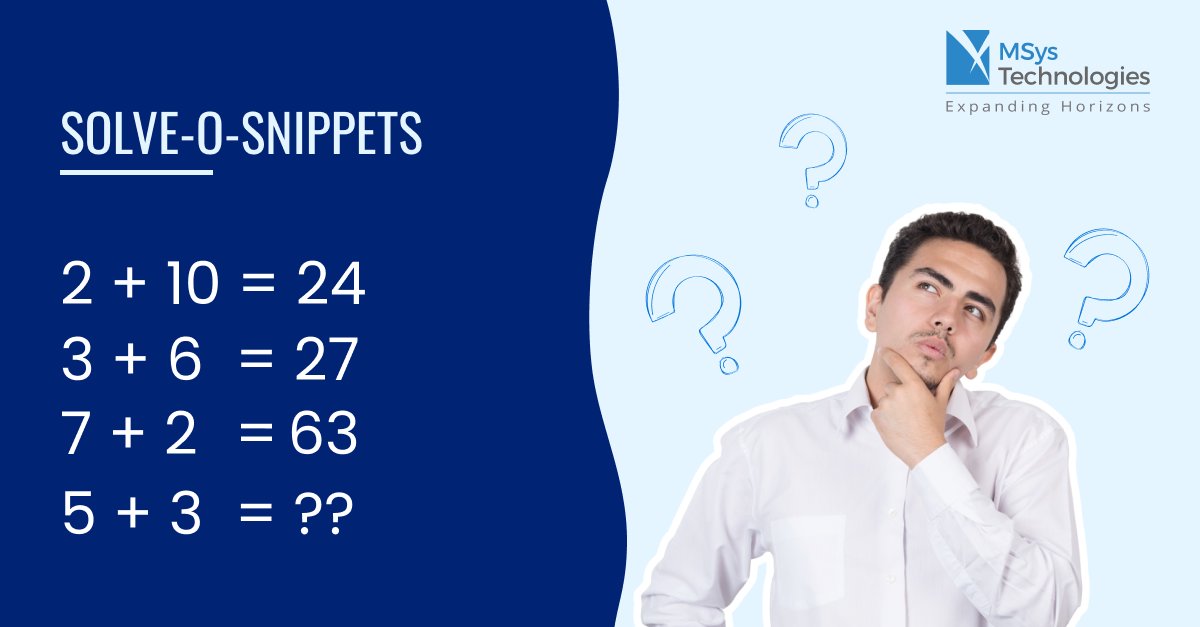AziroTech's tweet image. Put on your thinking cap! Can you solve this tricky puzzle? 

Leave your answer in the comments below! 🧩 

#RiddleMeThis #BrainTeaser #SolveOSnippets #RiddleRoundup #SolvethePuzzle
