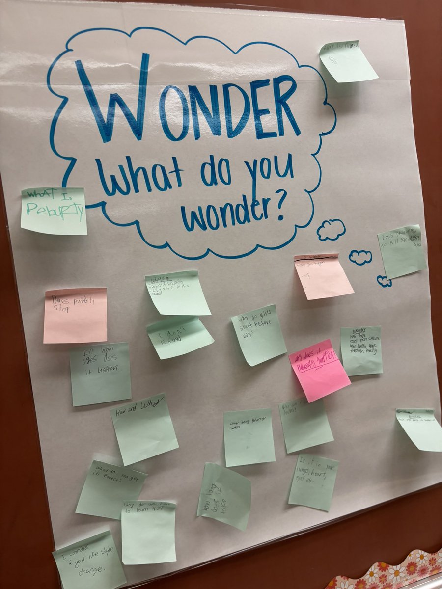 I love a good KWL moment. Right now I’m using it for 6th grade puberty lessons to make sure that I gear it towards their questions. We will do our “Learned” post-its closer to the end of the topic.