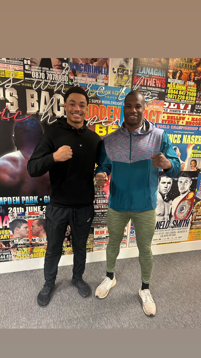 Been a big week for Leo Atang! 

Met up with Daniel Dubois at Queensbury HQ Monday. 

Tuesday sparred heavyweight Olympian Pat Brown

Friday sparred Super Heavyweight Olympian Delicious Orie

Exciting times ahead of him making his pro debut this summer 🥊