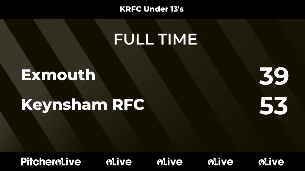 FULL TIME: Exmouth 39 - 53 Keynsham RFC
#EXMKEY #Pitchero
keynshamrfc.com/teams/254005/m…