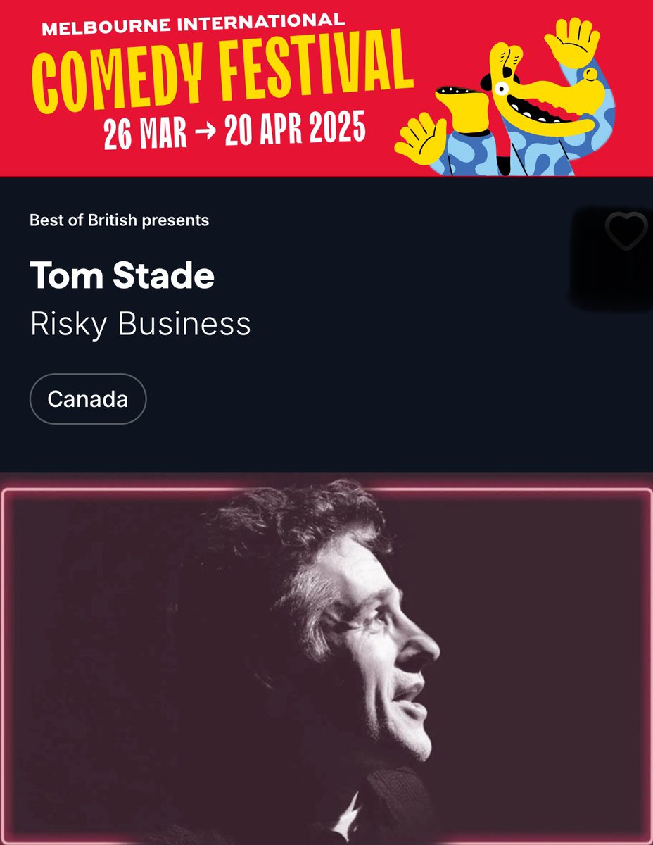 April 2nd “Risky Business” Tour hits Melbourne…pass it around my Aussie Brothers and Sisters… you’re gonna fucking love it See you soon 😝 #MICF

comedyfestival.com.au/browse-shows/r…
