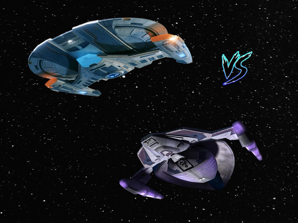 startrek_ships's tweet image. A commenter noted the #EdisonClass has a resemblance to the #JemHadarFighter 

Yes, I can see it.  The Edison Class is x5 bigger than the Jem&apos;Hadar bug. The Edison is 360 metres long — the bug is around 80 metres long.