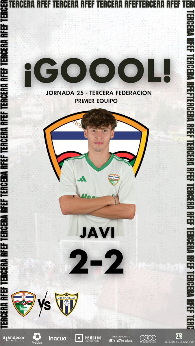 📅🏟️ PARTIDO |

🕢 90+’

GOOOOOOOOOOOOOOOOOL DE JAVIIII DIZZZZZ!!!

Testarazo de cabeza, para empatar el partido 😱

🔗 youtube.com/live/rCQcplLGr…

🆚 <a href="/CDCanillas/">CD Canillas</a> 2️⃣ 🆚 2️⃣<a href="/trivalvalderas/">C.F TrivalValderas Alcorcón</a> 
🏟️ Canillas HA

🟢🔴⚪ #VamosTrival