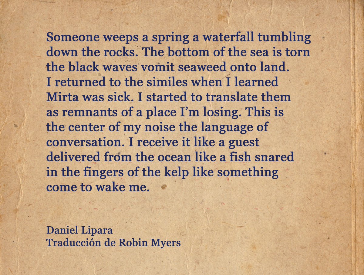 Lykaia (@lykaia_) on Twitter photo Poema del libro Como la noche adentro de los ojos | Like the Night Inside the Eyes, de Daniel Lipara (<a href="/daniel_lipara/">Daniel Lipara</a>), traducido por Robin Myers (<a href="/robinepmyers/">Robin Myers</a>) 🌿
🟢 Enlace de la reciente lectura poética que realizaron en Lykaia: youtube.com/watch?v=yEp9Wa… Poema del libro Como la noche adentro de los ojos | Like the Night Inside the Eyes, de Daniel Lipara (<a href="/daniel_lipara/">Daniel Lipara</a>), traducido por Robin Myers (<a href="/robinepmyers/">Robin Myers</a>) 🌿
🟢 Enlace de la reciente lectura poética que realizaron en Lykaia: youtube.com/watch?v=yEp9Wa…
