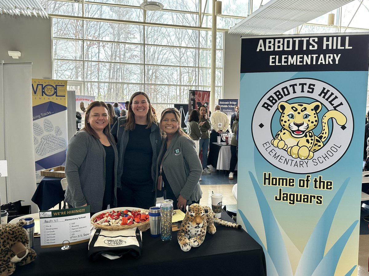 Abbotts Hill representing at the Job Fair!  <a href="/FultonCoSchools/">FultonCountySchools</a>