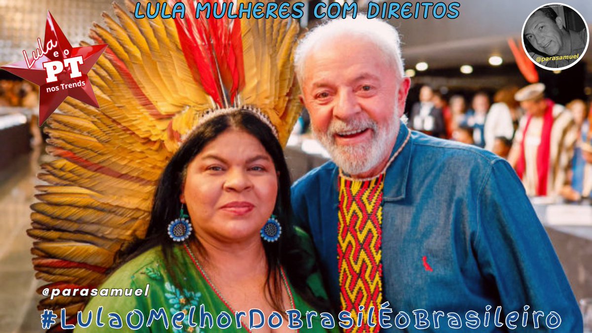 Samuel Felix🚩 (@parasamuel) on Twitter photo <a href="/AnnaS_Gdottir/">Anna S Gunnarsdóttir</a> <a href="/joanaouteresa/">joana teresa</a> Bom Dia ☀️ Anna.
Bom Domingo 🌞 Companheiros. Feliz dia das Mulheres
LULA MULHERES COM DIREITOS
#LulaOmelhorDoBrasilÉoBrasileiro
🚩❤💫🌟🇧🇷
<a href="/ptbrasil/">PT Brasil</a>
<a href="/MulheresPT/">Secretaria Nacional de Mulheres do PT</a> <a href="/AnnaS_Gdottir/">Anna S Gunnarsdóttir</a> <a href="/joanaouteresa/">joana teresa</a> Bom Dia ☀️ Anna.
Bom Domingo 🌞 Companheiros. Feliz dia das Mulheres
LULA MULHERES COM DIREITOS
#LulaOmelhorDoBrasilÉoBrasileiro
🚩❤💫🌟🇧🇷
<a href="/ptbrasil/">PT Brasil</a>
<a href="/MulheresPT/">Secretaria Nacional de Mulheres do PT</a>